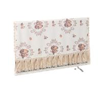 AEJHSIN TV Cover Copri TV 32" 37" 40 "42" 43 "55" Il coperchio antipolvere con superficie curva for LCD da 65" non può essere rimosso all'avvio. Coperchio del monitor 32 della(Jasmine coffee,52inch)