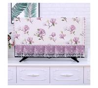 AEJHSIN TV Cover Copri TV 32" 37" 40 "42" 43 "55" Il coperchio antipolvere con superficie curva for LCD da 65" non può essere rimosso all'avvio. Coperchio del monitor 32 della(Tulip purple,58inch)