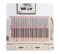 AEJHSIN TV Cover Copri TV in pizzo da appendere alla polvere verticale, superficie curva, protezione del monitor, decorazione moderna soggiorno(3,80x50cm)