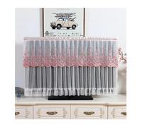 AEJHSIN TV Cover Copri TV in pizzo da appendere alla polvere verticale, superficie curva, protezione del monitor, decorazione moderna soggiorno(14,92x55cm)