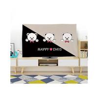 AEJHSIN TV Cover Protezione copertura TV Copertura antipolvere appesa for uso domestico Polvere in poliestere Panno 19-70 pollici Decorazione universale(H,42inch)