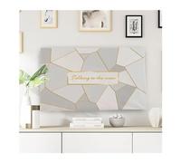 AEJHSIN TV Cover Protezione copertura TV Copertura antipolvere appesa for uso domestico Polvere in poliestere Panno 19-70 pollici Decorazione universale(A,43inch)