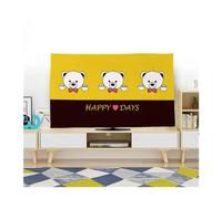 AEJHSIN TV Cover Protezione copertura TV Copertura antipolvere appesa for uso domestico Polvere in poliestere Panno 19-70 pollici Decorazione universale(I,50inch)