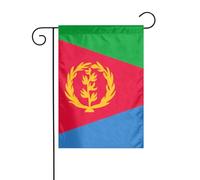 AEKGOHP Bandiera eritrea Stampe Asta da giardino decorazione per cortile esterno su entrambi i lati 30,5 x 45,7 cm