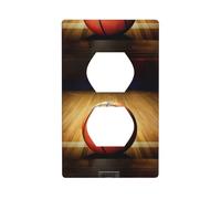 AEKGOHP Basketball Arena Prints, pannello da parete a doppia presa decorativo è durevole e adatto per accessori per interruttori della luce, 11,4 x 7 cm