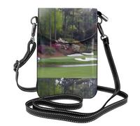 AEKGOHP Bella borsa stampata del telefono di vibrazione della tracolla delle piccole donne di cuoio stampate campo da golf, impermeabile e durevole