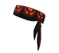 AEKGOHP Foulard sportivo arancione rosso con stampa Phoenix, assorbe il sudore e traspirante, fascia per capelli con movimento, fazzoletto su entrambi i lati