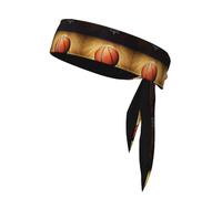 AEKGOHP Foulard sportivo stampato Basketball Arena, assorbe il sudore e traspirante, fascia per capelli con movimento, fazzoletto su entrambi i lati