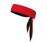 AEKGOHP Foulard sportivo stampato rosso tinta unita, assorbe il sudore e traspirante, fascia per capelli movimento, fazzoletto su entrambi i lati
