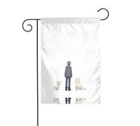 AEKGOHP It only has you in its eyes Stampe Asta per bandiera da giardino decorazione per cortile esterno su entrambi i lati 30,5 x 45,7 cm