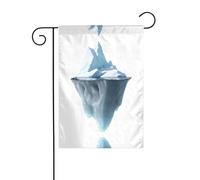 AEKGOHP La punta dell'iceberg Stampe Asta da giardino per esterni decorazione cortile su entrambi i lati 30,5 x 45,7 cm