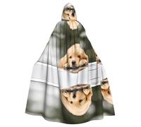 AEKGOHP Lazy Dog Puppy Stampato Halloween Adulto Mantello con Cappuccio Uomini E Donne Abbigliamento Mantello Gioco di Ruolo