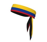 AEKGOHP Sciarpa sportiva stampata con bandiera della Colombia, assorbe il sudore e traspirante, fascia per capelli, fazzoletto su entrambi i lati