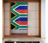 AEKGOHP Tenda stampata con bandiera del Sud Africa, 2 pezzi, 86,4 x 142,2 cm, buona drappeggio, liscia e non si stropiccia, tende in tessuto, divisori per stanze