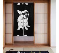 AEKGOHP Tenda stampata con bulldog francese, 2 pezzi, 86,4 x 142,2 cm, buona drappeggio, liscia e non si stropiccia, tende in tessuto, divisori per stanze