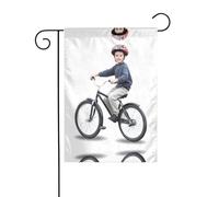 AEKGOHP Un ragazzo che ama lo sport Stampe Asta da giardino Decorazione per cortile esterno su entrambi i lati 30,5 x 45,7 cm