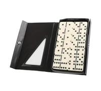 AEKLXVKU Double Six Domino Set 28 Domino in Valigetta Portatile per Viaggi Turismo Vacanze