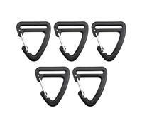 AEKLXVKU Ganci per cinghie per cinghie di collegamento per attrezzature da campeggio, escursionismo, fai da te, triangolari, 3 pezzi, nero, triangolare, 3 pezzi, Nero, Triangolo 5 Pz, Triangle 5 pcs