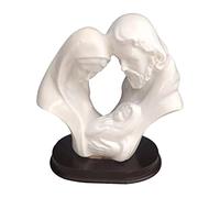 AEKLXVKU Statua della Sacra Famiglia Presepe Figurine Opera d'arte religiosa per la decorazione domestica