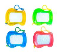 AEKZOX 4 pezzi Mini Lavagne Magiche Portachiavi, Lavagnetta Cancellabile per Bambini, Regalini Fine Festa e Gadget Compleanno, Regali Educativi e Bomboniere per Feste di Compleanno