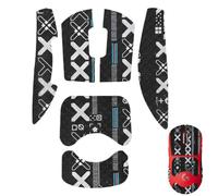 AEKZOX Set da Mouse Grip Tape con Pro X Superlight e Wireless - Ultrasottile, Assorbe il sudore, Antiscivolo, Autoadesivo - Migliora il controllo e la manovrabilità (Nero Bianco)