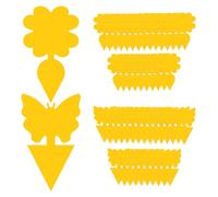 AEKZOX Trappole anti Moscerini delle Piante - 50 Pezzi, combattere i moscerini del terriccio, Trappola Moscerini, Catturano i Moscerini del Terriccio in Casa, Anti Moscerini (Giallo)