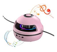 Aelevate Macchina per saltare a corda, 1-10 livelli, regolabile, 10 regolazioni, luce LED a sette colori, funzione musicale wireless, contatore elettronico per esercizi di salto