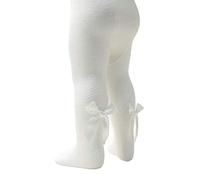 Aelstores, collants bébé à imprimé chevrons avec imprimé nastro, en coton ricco, couleur : crema avec imprimé chevrons (fiocco T120), taglia : 3-6 mois