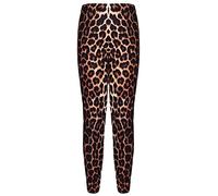 Aelstores, leggings pour ragazze avec imprimés leopardata avec animaux, alla moda, alla moda, et à 7-8 anni