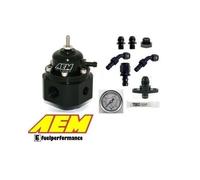 AEM Universale Regolatore di Pressione Del Carburante Regolabile Kit #25-302BK -