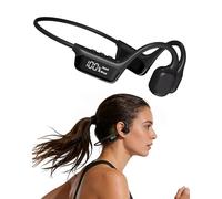 Aemmbon Luvant Bone Conduction Headphones - 360° Panoramic Audio, IPX8 Waterproof with Bidirectional Acoustic Noise Cancellation & Ultra-Long Battery Life for Sports, Work, and Everyday Use (Black)