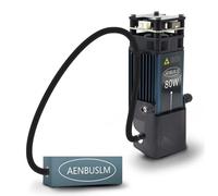 AENBUSLM Modulo laser con Air Assit, modulo laser da 80 W per taglierina laser e incisore laser, potenza di uscita 10 W, FAC integrato, doppio punto compresso ultra fine CNC intaglio laser master fai