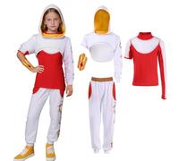 AENEY 4 costumi da zombi Nova Zombies, da cheerleader, vestito da ballo con gonna in rete, braccialetto, per Halloween e cosplay (tuta, XXL)