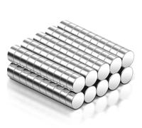 Aenienoe 100 Pezzi Calamite Piccole Rotonde Magneti Neodimio 2x1mm Mini Calamite Frigorifero Lavagna Magnetica Scientifico Magnete