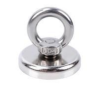 Aenienoe Calamita Potente Magnete da Pesca 48mm Calamite Potenti Neodimio Super Magneti Fishing con Anelli,per Industria e Scienza 1Pezzi