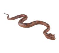 AENIMELY Fer-de-Lance - Statuetta di serpente Viper - Giocattolo a serpente in gomma morbida TPR - Modello di rettile solido per scherzi di Halloween e apprendimento STEM per bambini