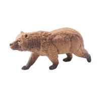 AENIMELY grande Figurina di Orso Marrone Cavo Giocattolo Realistico di Animali della Fauna Selvatica per Bambini, Modello di Apprendimento della Foresta, Cake Topper & Gioco Educativo