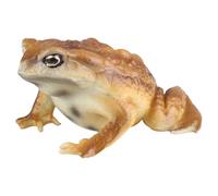 AENIMELY Statuette realistiche di animali di rana e rospo solidi per bambini, giocattoli educativi per rettili, ideali per compleanni, bomboniere e progetti scientifici (marrone)