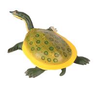AENIMELY Tartaruga Guscio Morbido Dorso Giallo Figurina, Modello Realistico Solido, Giocattolo Educativo Animale Acquatico per Bambini, Regalo Fauna Selvatica, Display Scienza