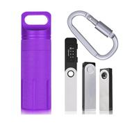 Aenllosi Custodia in Alluminio per Wallet Ledger Nano S/S Plus, Viola | Struttura in alluminio, Solo custodia, dispositivo e accessori non inclusi, Design pensato per custodire il dispositivo