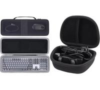 Aenllosi Custodia per tastiera meccanica retroilluminata wireless Logitech MX Keys/MX Keys S+custodia rigida per webcam Logitech C920 C920e C920s C920x C922 C922x C925e C930e, Nero (Solo custodia)