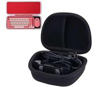 Aenllosi Custodia rigida per tastiera Logitech POP ICON COMBO/POP Keys,Rosso+custodia rigida per webcam Logitech C920 C920e C920s C920x C922 C922x C925e C930e,Nero (Solo custodia)