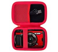 Aenllosi Hard Carrying Case Compatible with OLYMPUS Tough TG-6 / OM System Tough TG-7 Waterproof Camera(Case Only Red)