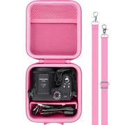 Aenllosi per custodia rigida protettiva da viaggio per fotocamera digitale KODAK PIXPRO Zoom AZ405/AZ425/AZ255/AZ401/AZ528,solo custodia (Rosa)
