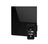 AENO Premium Eco Smart Quadro - Riscaldatore a infrarossi da 500 W con termostato, WiFi e controllo vocale, display a LED, design in vetro, pannello di riscaldamento a infrarossi, efficiente dal punto