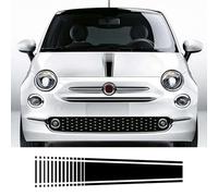 AENQNVK 1 pz Adesivi per Cofano e Cofano Auto, Strisce Fai da Te, Pellicola vinilica Decalcomanie, Adatti per Accessori Tuning Fiat 500 Abarth