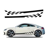 AENQNVK Adesivo in Vinile per portiera Laterale Auto, Adatto per Audi TT 8N MK1 MK2 8J Coupé MK3 8S Roadster TFSI RS Accessori