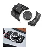 AENQNVK Copertura del Pulsante di Controllo multimediale CIC IDrive per Console Centrale dell'auto, Adatta per BMW 1 3 5 X1 X5 X6 Serie E87 E90 E91 E84 E70 E71 E72