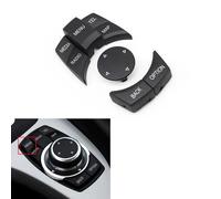 AENQNVK Copertura del Pulsante di Controllo multimediale CIC IDrive per Console Centrale dell'auto, Adatta per BMW 1 3 5 X1 X5 X6 Serie E87 E90 E91 E84 E70 E71 E72