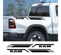 AENQNVK Strisce adesive Laterali per cassone Pick-up, in Vinile, Adatte per Dodge RAM 1500, 2500, 3500, Rebel, TRX, Accessori per Auto